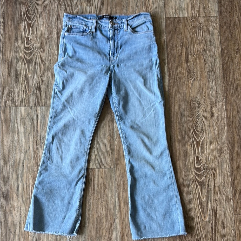 Hudson Jeans Blue Flare Wide Leg Denim